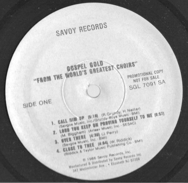 Various - Gospel Gold "From The World's Greatest Choirs"