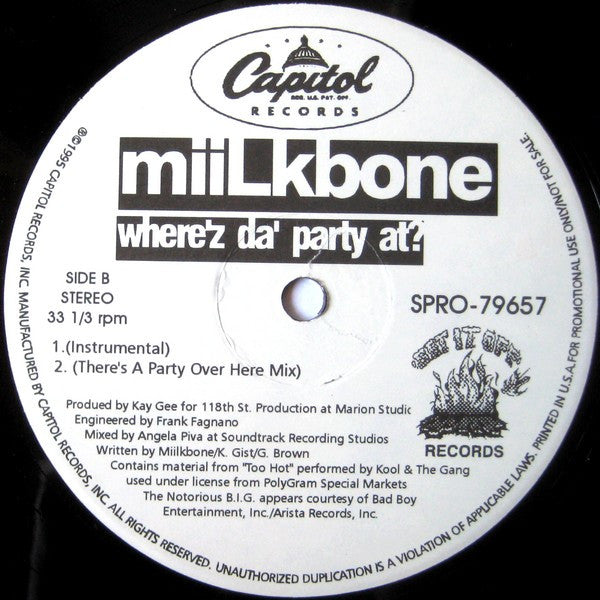 Miilkbone - Where'z Da' Party At?