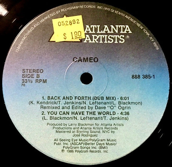 Cameo - Back And Forth