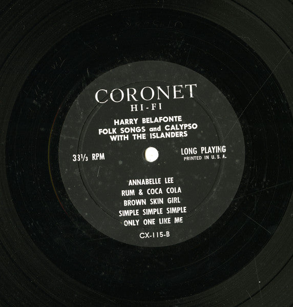 Harry Belafonte - Folk Songs And Calypso