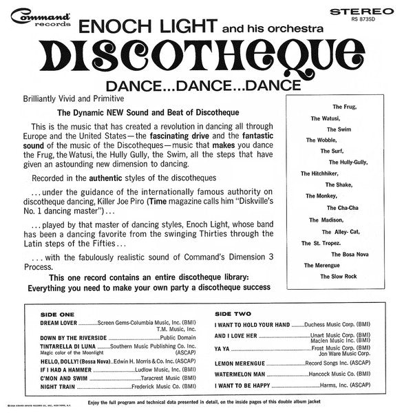 Enoch Light And His Orchestra - Discotheque: Dance Dance Dance
