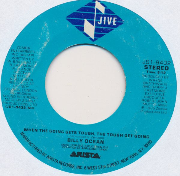 Billy Ocean - When The Going Gets Tough, The Tough Get Going