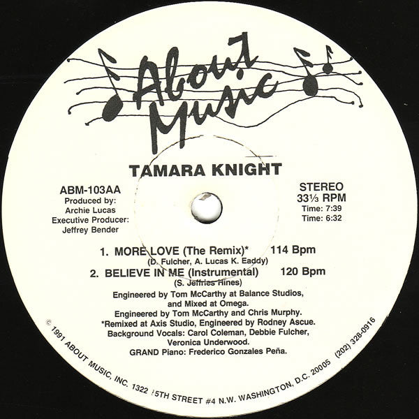 Tamara Knight - Believe In Me