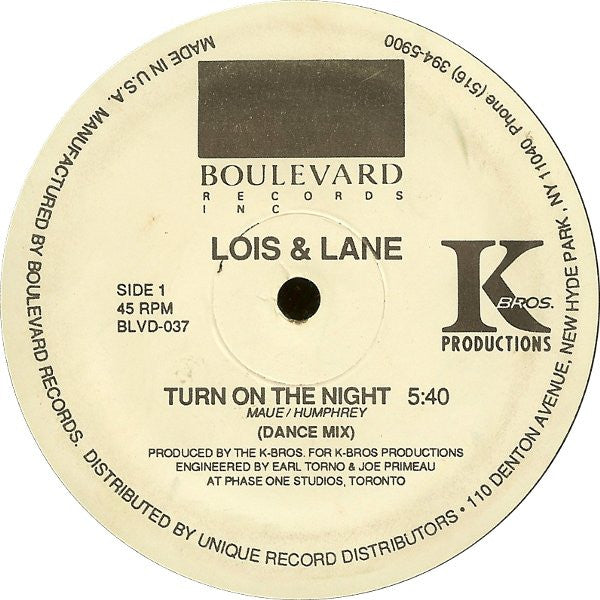 Lois And Lane - Turn On The Night