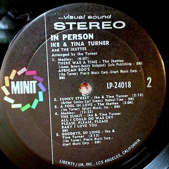 Ike & Tina Turner And Ikettes, The - In Person