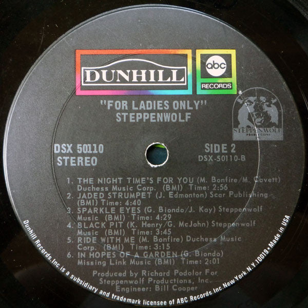Steppenwolf - For Ladies Only