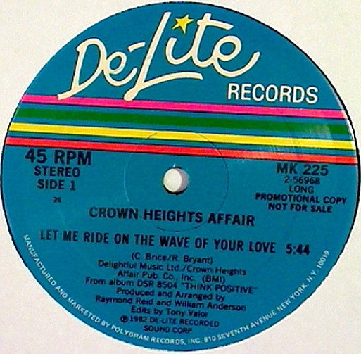 Crown Heights Affair - Let Me Ride On The Wave Of Your Love