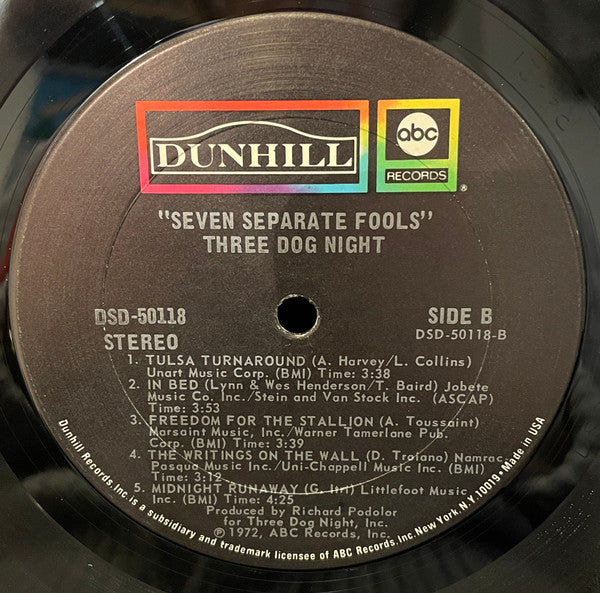 Three Dog Night - Seven Separate Fools
