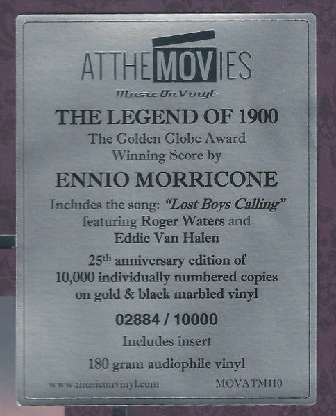 Ennio Morricone - The Legend Of 1900 (Original Motion Picture Soundtrack)