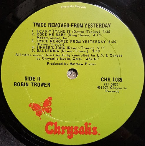 Robin Trower - Twice Removed From Yesterday