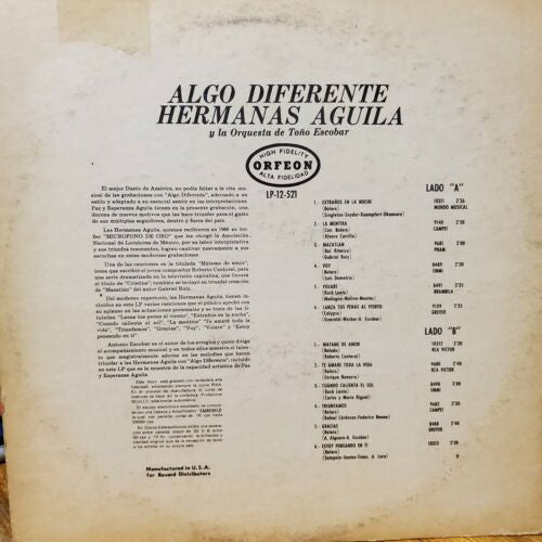 Hermanas Águila - Algo Diferente