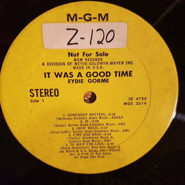 Eydie Gormé - It Was A Good Time