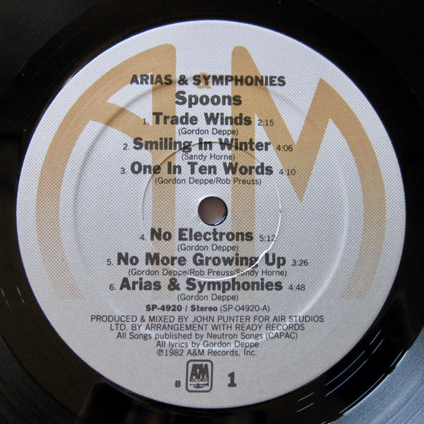 Spoons - Arias & Symphonies