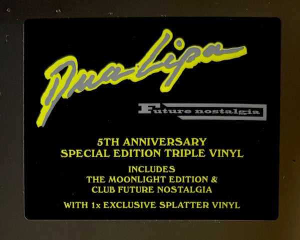 Dua Lipa - Future Nostalgia (3LP, 5th Anniversary, Clear w/ Yellow Splatter)