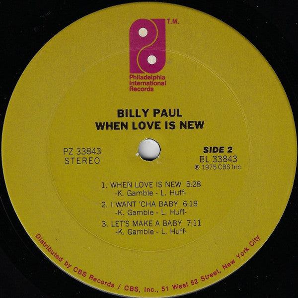 Billy Paul - When Love Is New