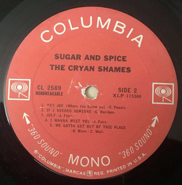 Cryan' Shames, The - Sugar & Spice
