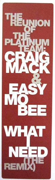 Craig Mack - What I Need (The Remix)
