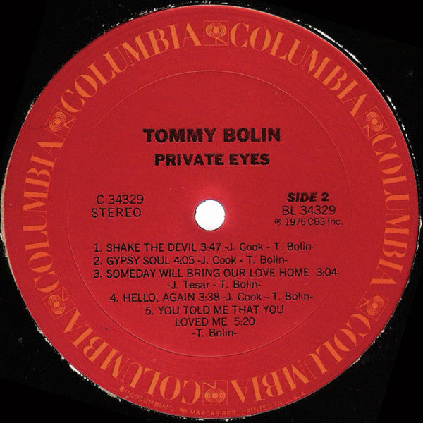 Tommy Bolin - Private Eyes
