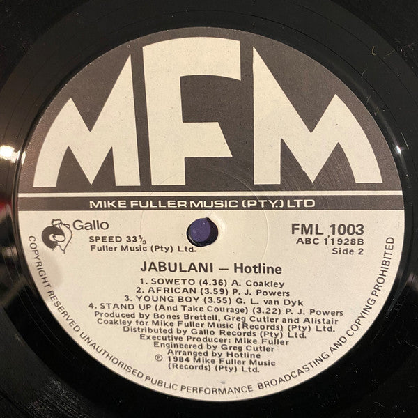 Hotline (3) - Jabulani