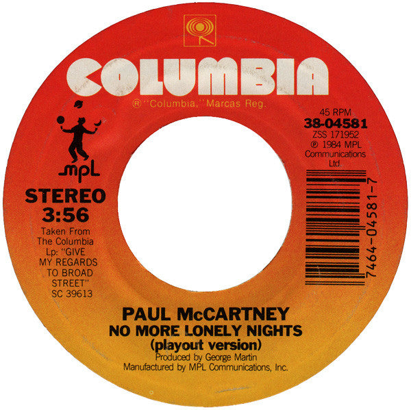 Paul McCartney - No More Lonely Nights