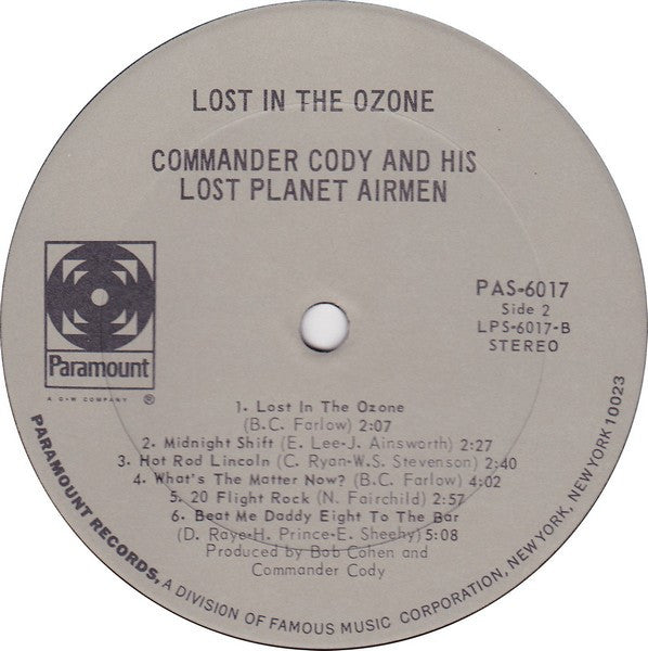 Commander Cody And His Lost Planet Airmen - Lost In The Ozone