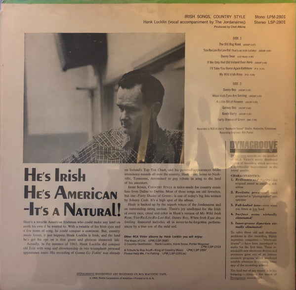 Hank Locklin - Irish Songs, Country Style