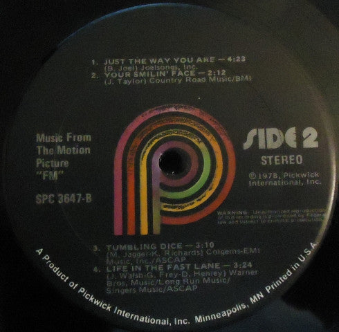 Unknown Artist - Music From The Motion Picture FM