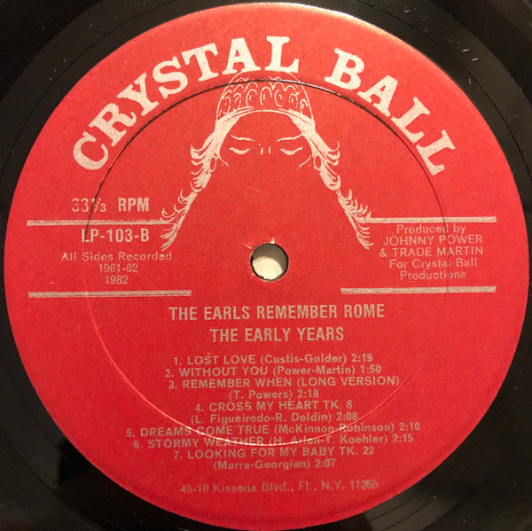 Earls, The - Remember Rome - The Early Years