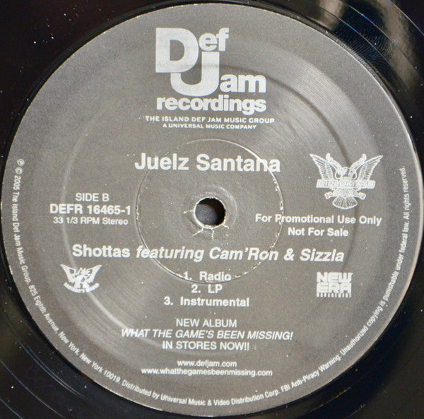 Juelz Santana - Oh Yes (Aka Postman) / Shottas