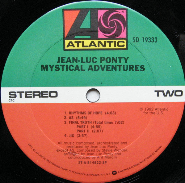 Jean-Luc Ponty - Mystical Adventures