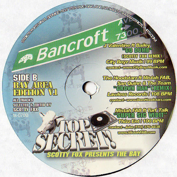 Various - Top Secret! - Bay Area Edition V.1