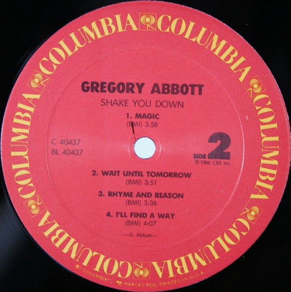 Gregory Abbott - Shake You Down