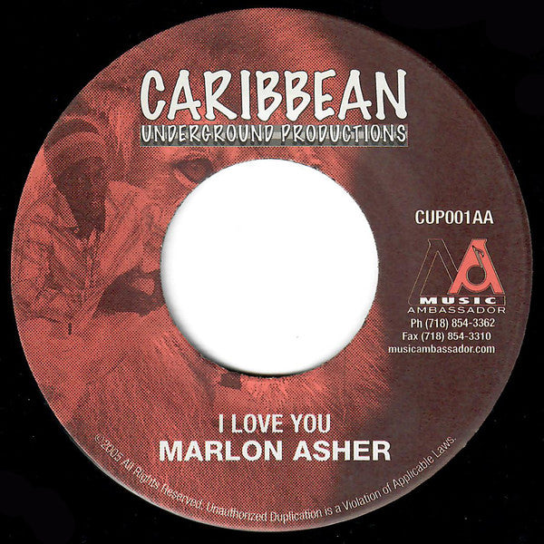 Marlon Asher - Ganja Farmer / I Love You
