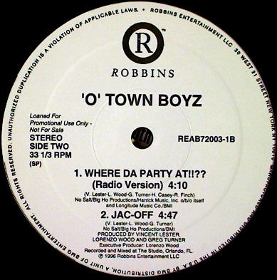 'O' Town Boyz - Where Da Party At!!??