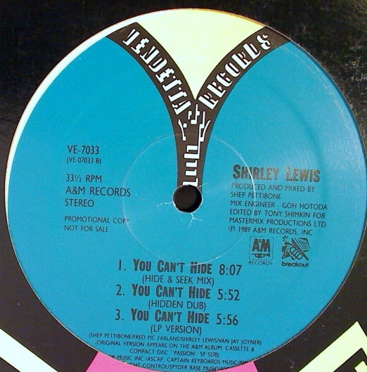 Shirley Lewis - You Can't Hide