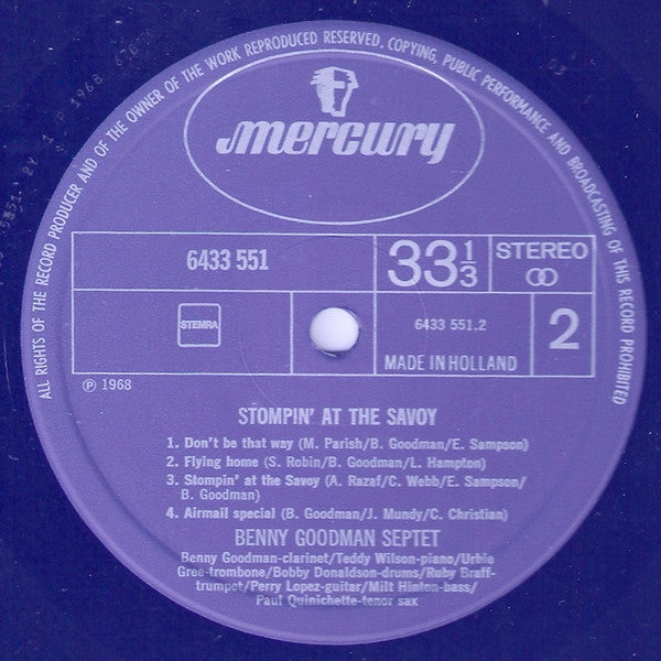 Benny Goodman Septet - Stompin' At The Savoy