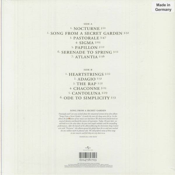 Songs From A Secret Garden (30th Anniversary Edition)