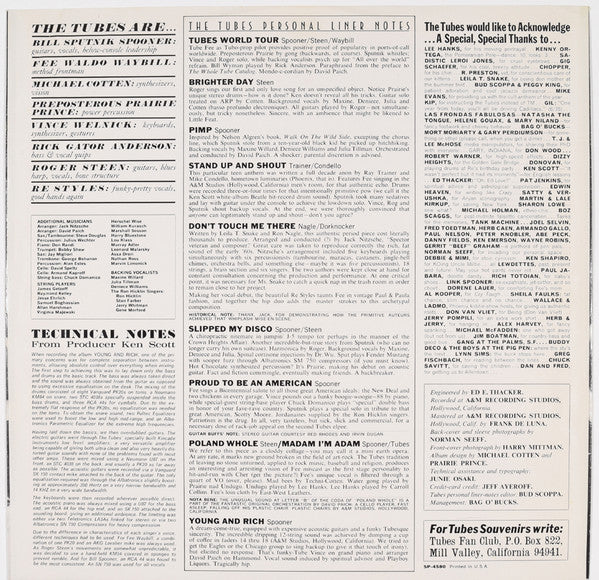 The Tubes - Young And Rich