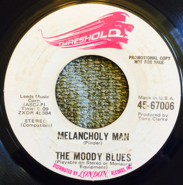 The Moody Blues - The Story In Your Eyes / Melancholy Man