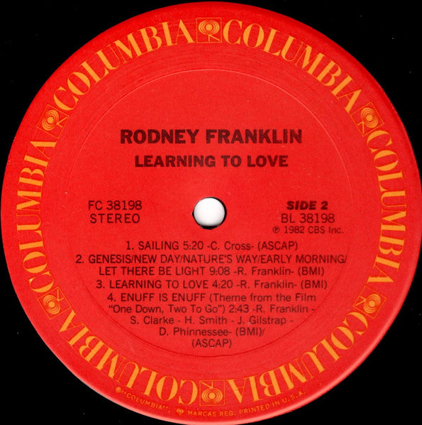 Rodney Franklin - Learning To Love