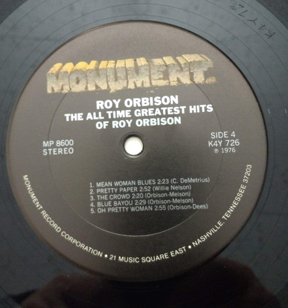Roy Orbison - The All Time Greatest Hits Of Roy Orbison