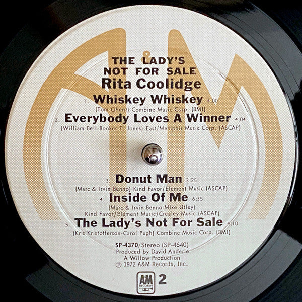 Rita Coolidge - The Lady's Not For Sale