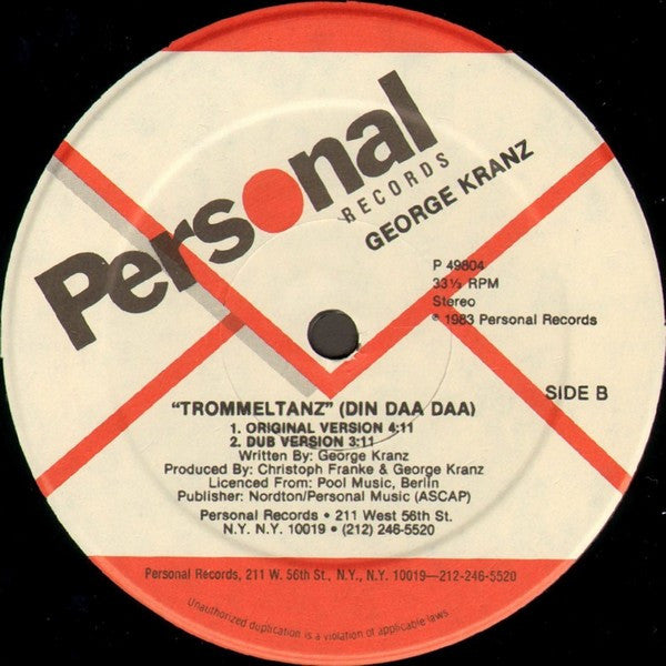 George Kranz - Trommeltanz (Din Daa Daa) (Remix)
