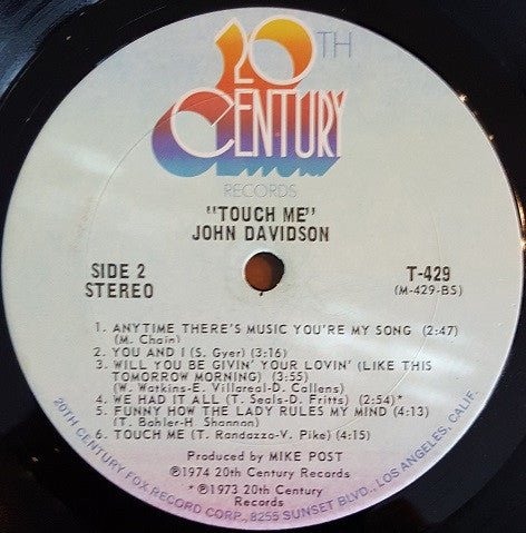 John Davidson - Touch Me