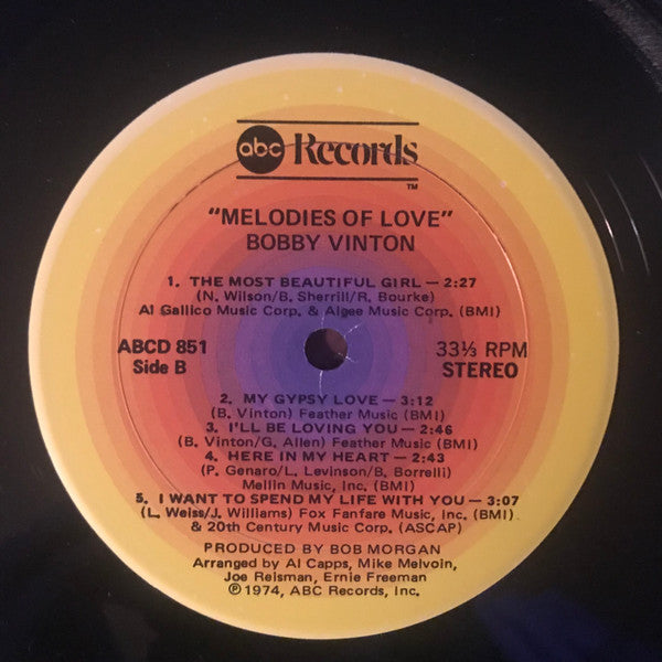 Bobby Vinton - Melodies Of Love
