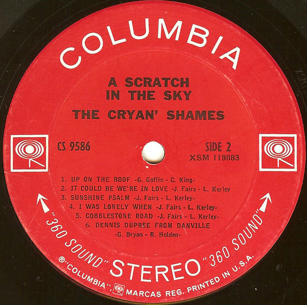 Cryan' Shames, The - A Scratch In The Sky