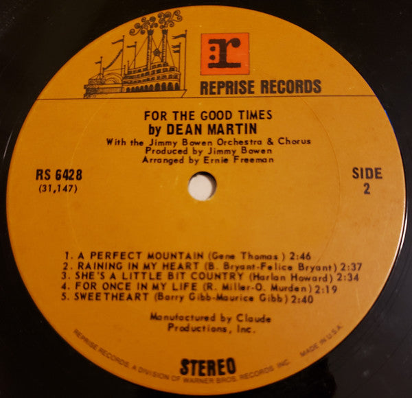 Dean Martin - For The Good Times