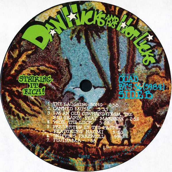 Dan Hicks And His Hot Licks - Striking It Rich!