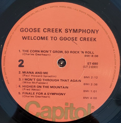Goose Creek Symphony - Welcome To Goose Creek