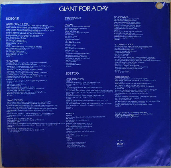 Gentle Giant - Giant For A Day